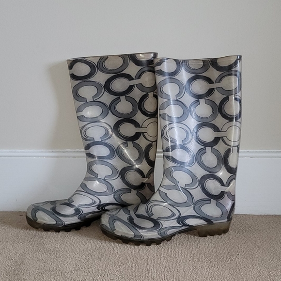 Coach rain boots